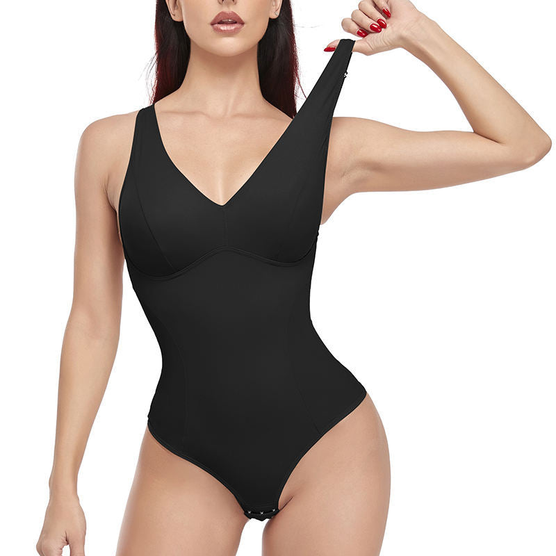 Empovella™ Sculpting Bodysuit – Seamless Tummy Control with Built-In Bra Support